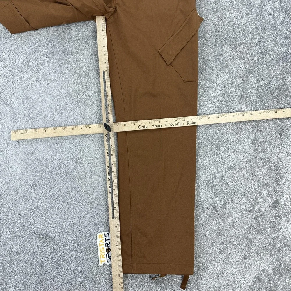 Jordan Cargo Pants Mens Medium Brown Stretch Drawcord Hem Utility FB7305-281